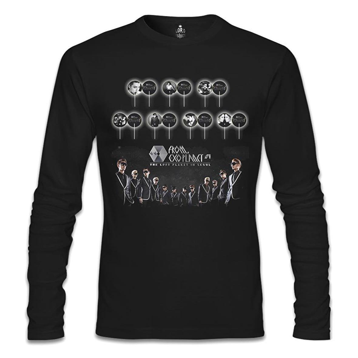 EXO - The Lost Planet Siyah Erkek Sweatshirt