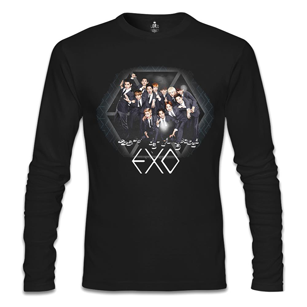 EXO - Group Siyah Erkek Sweatshirt
