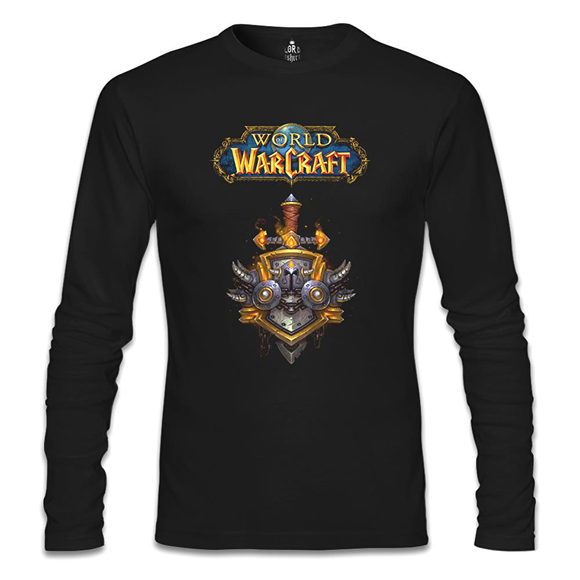 World of Warcraft - Logo Siyah Erkek Sweatshirt