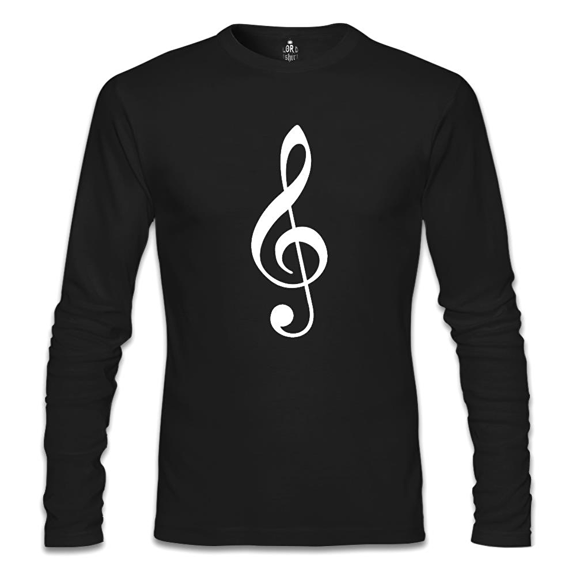 Müzik - Nota Siyah Erkek Sweatshirt