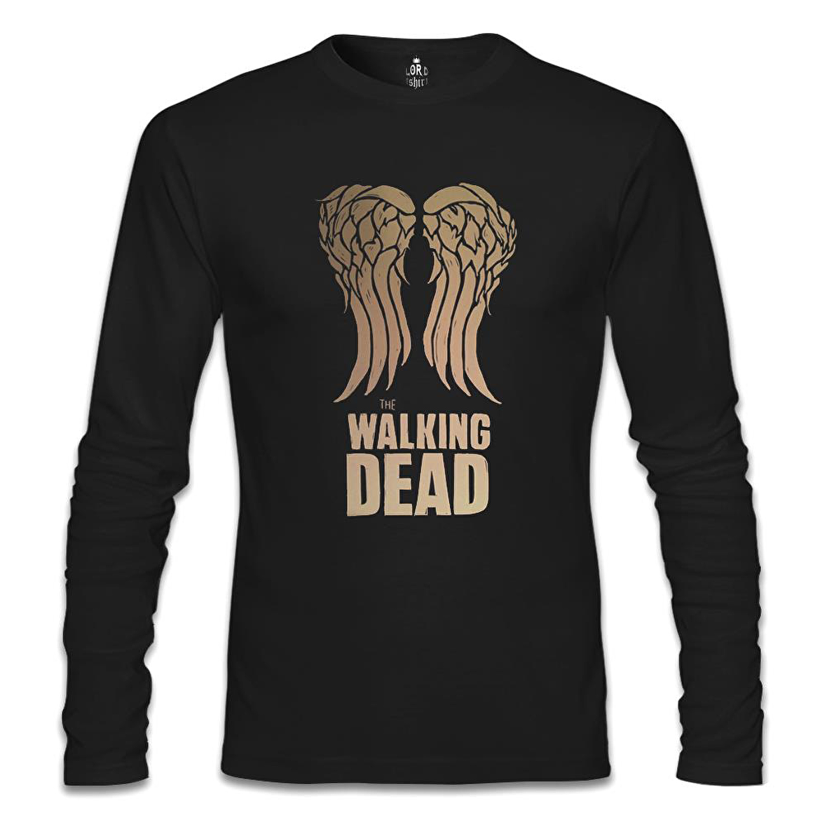The Walking Dead - Wings Siyah Erkek Sweatshirt