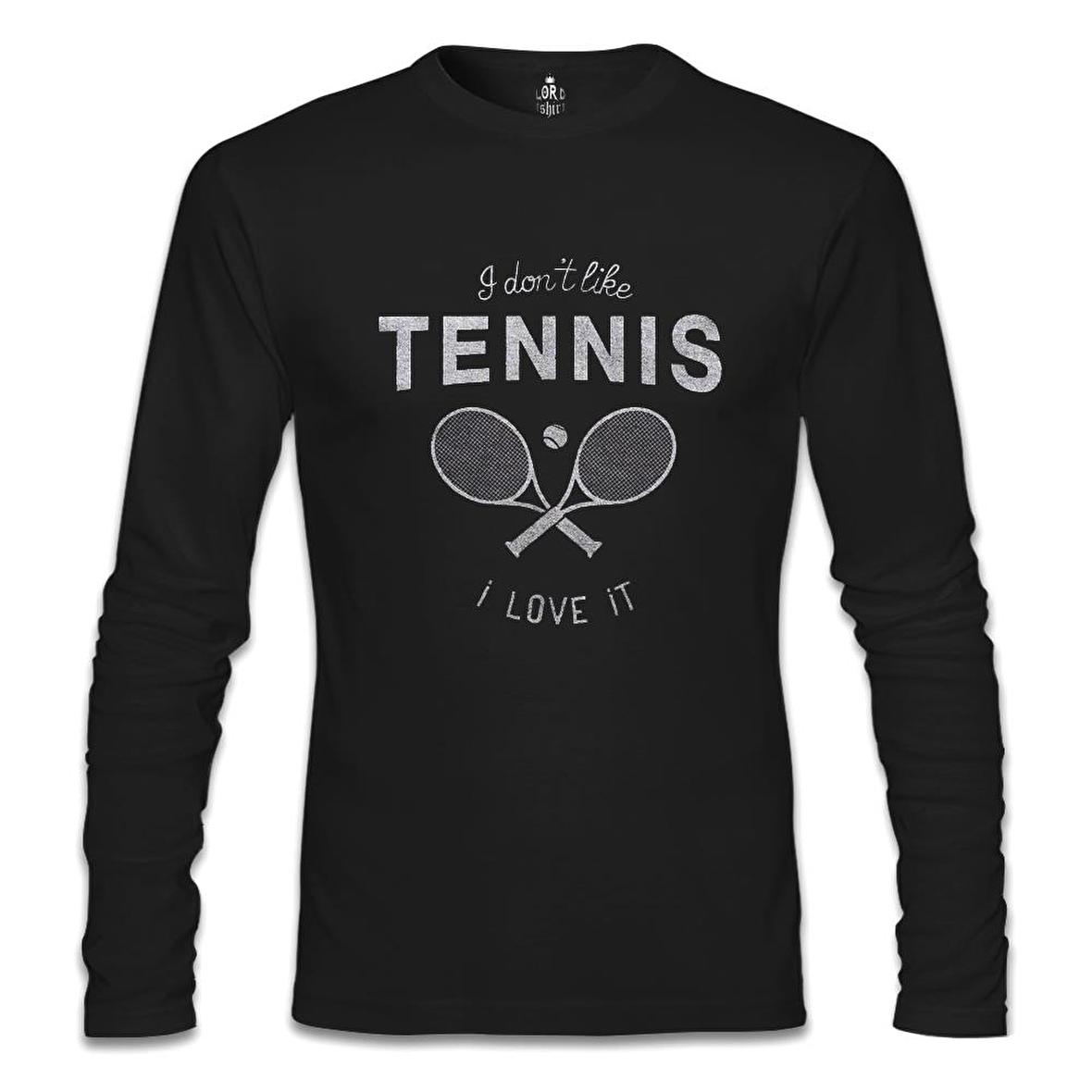 Tenis - Love It Siyah Erkek Sweatshirt