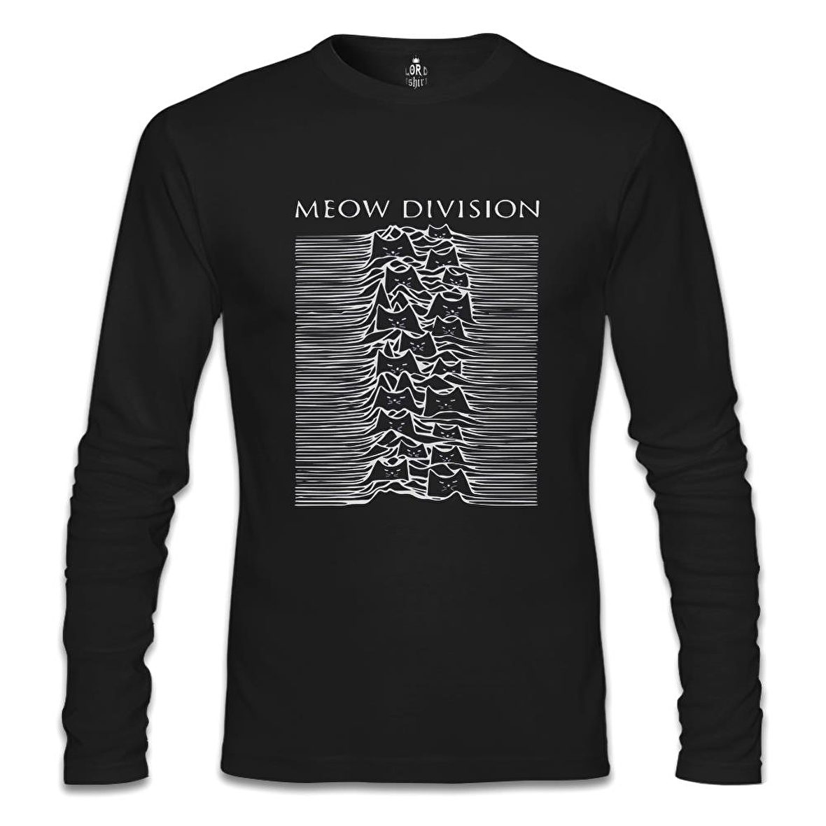 Meow Division Siyah Erkek Sweatshirt