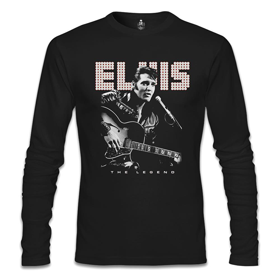 Elvis Presley - The Legend Siyah Erkek Sweatshirt