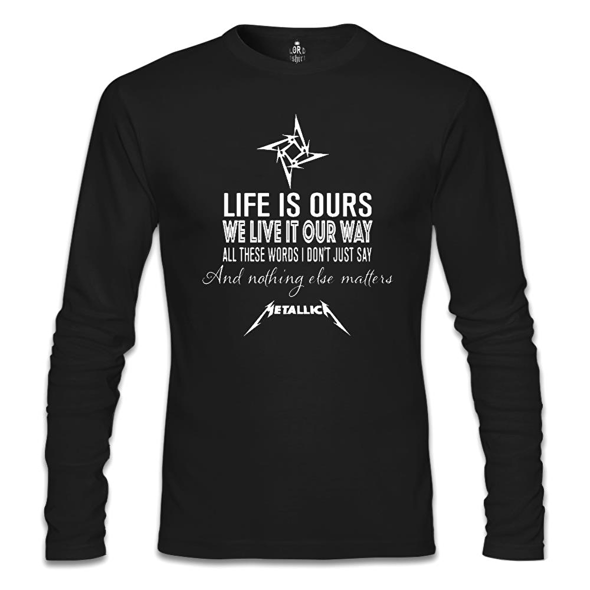 Metallica - Nothing Else Matters Siyah Erkek Sweatshirt