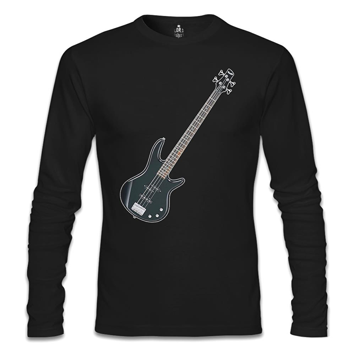 Gitar - Bass Siyah Erkek Sweatshirt