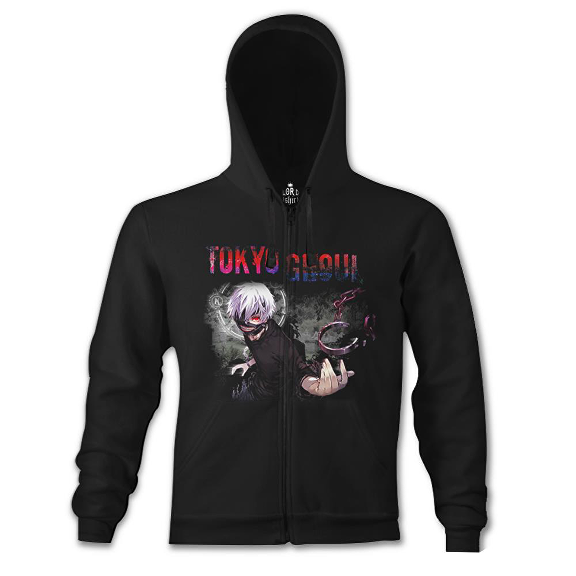 Tokyo Ghoul Siyah Erkek Kapşonlu