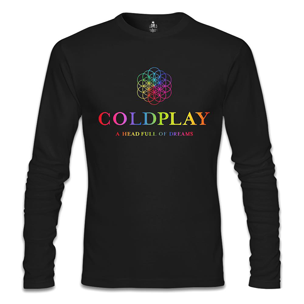 Coldplay - Dreams Siyah Erkek Sweatshirt