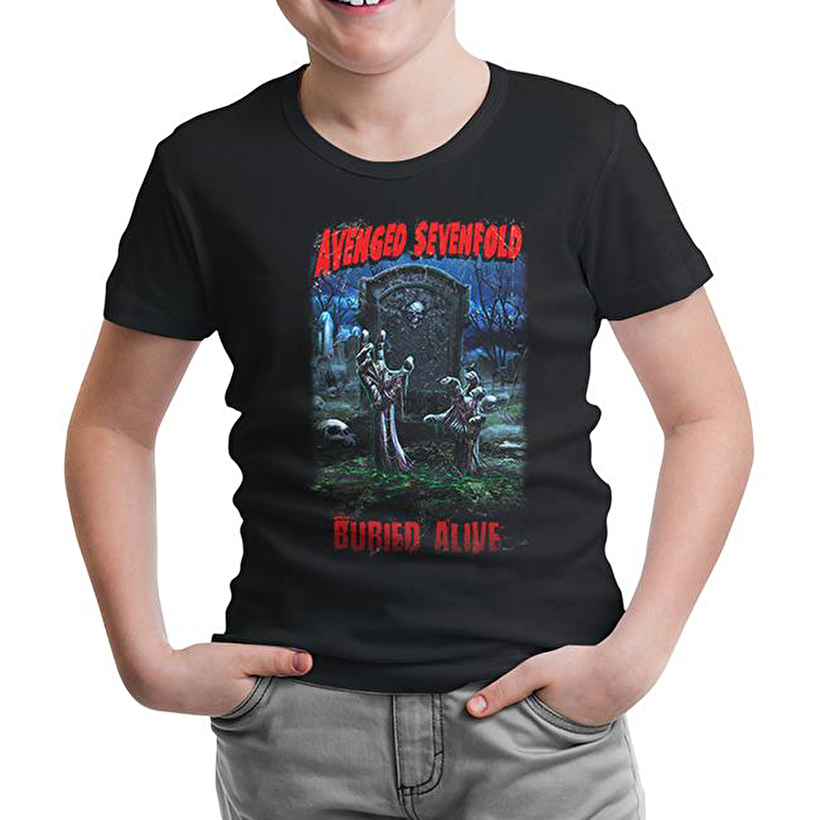 Avenged Sevenfold - Buried Alive Siyah Çocuk Tshirt