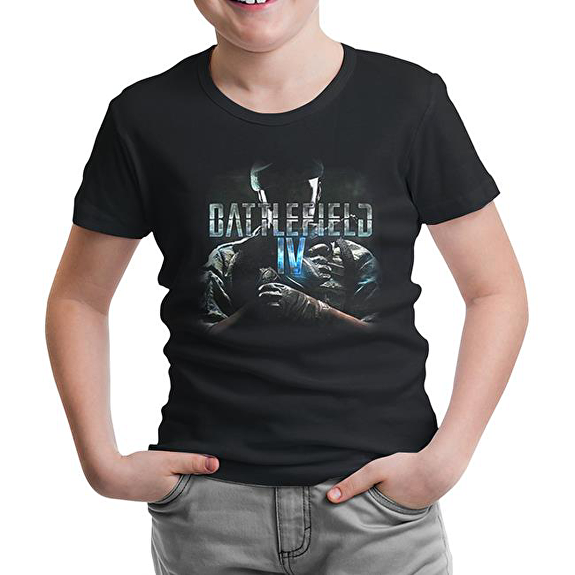 Battlefield 4 Siyah Çocuk Tshirt