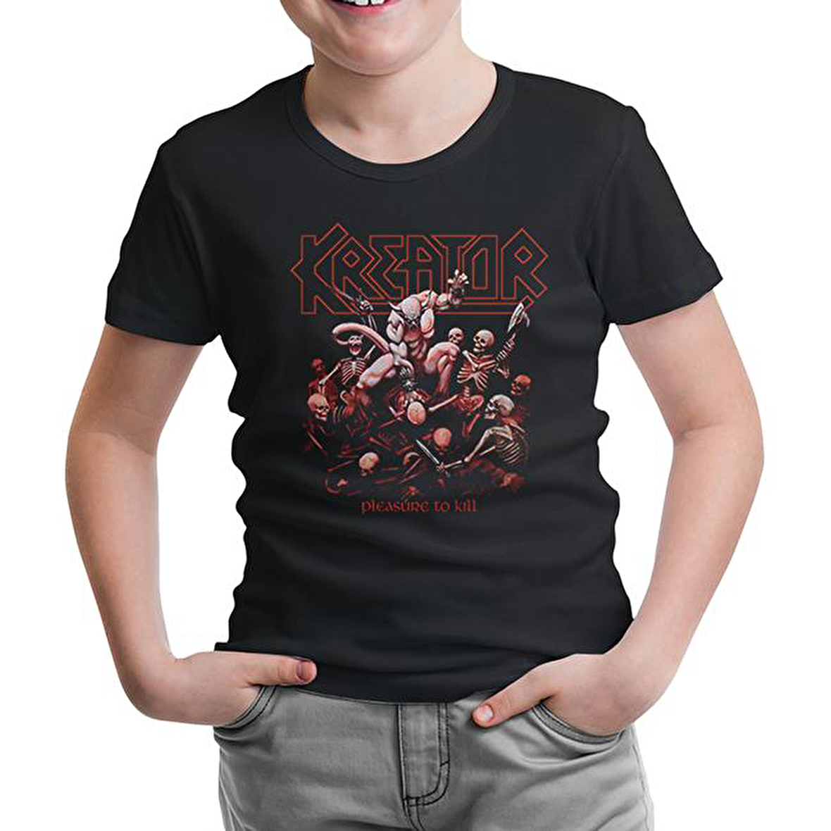 Kreator - Pleasure to Kill Siyah Çocuk Tshirt