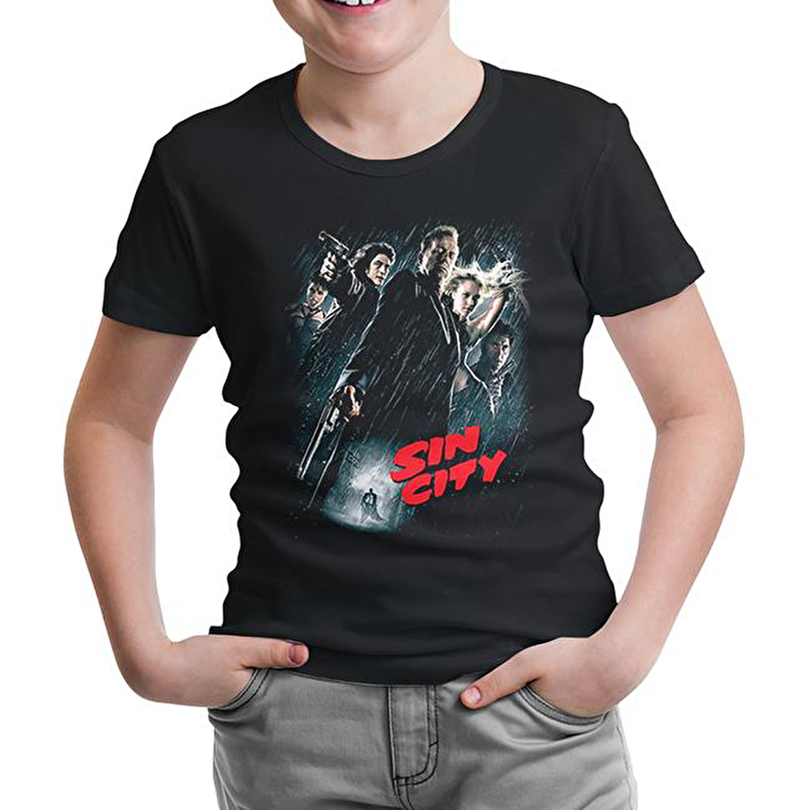 Sin City Siyah Çocuk Tshirt