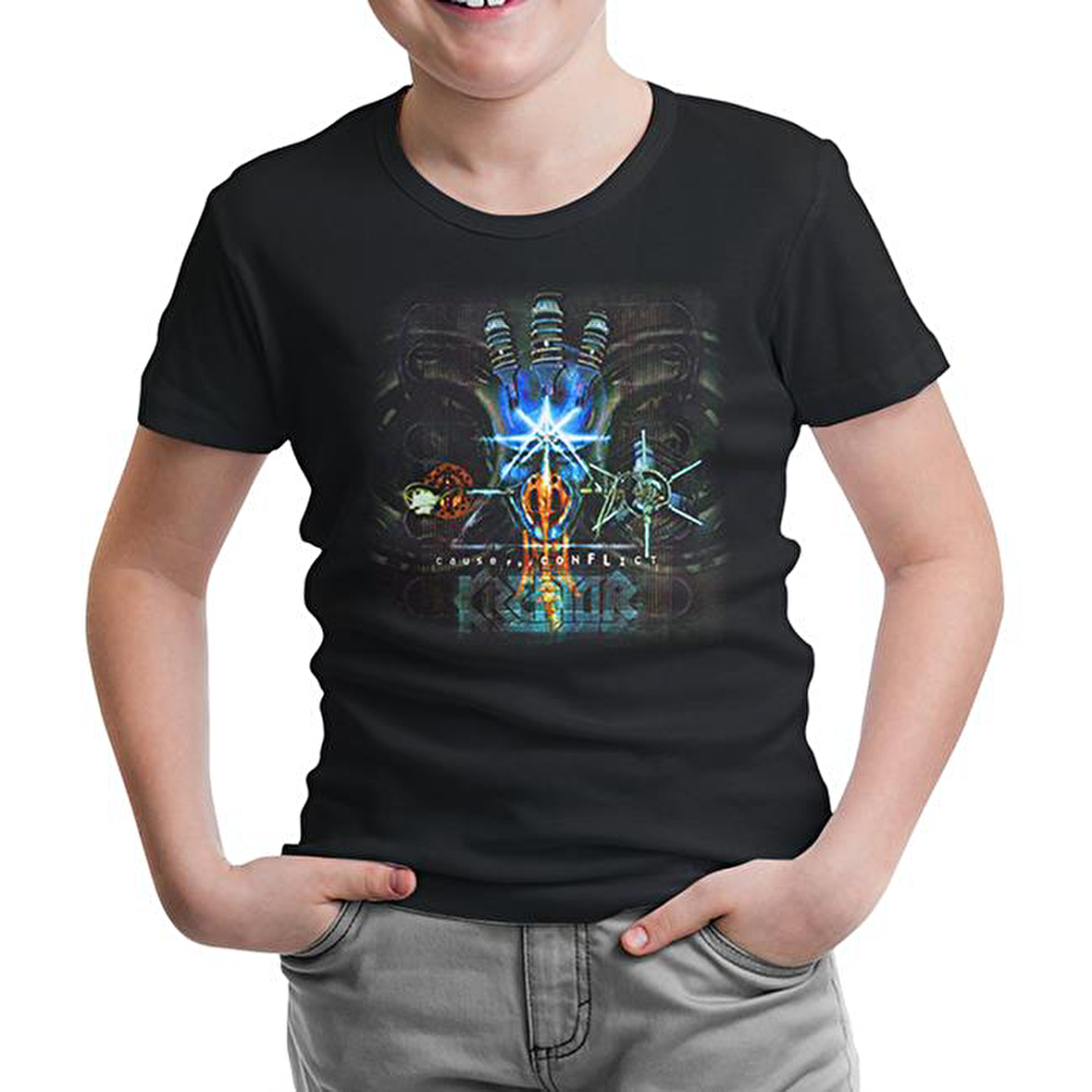Kreator - Cause For Conflict Siyah Çocuk Tshirt