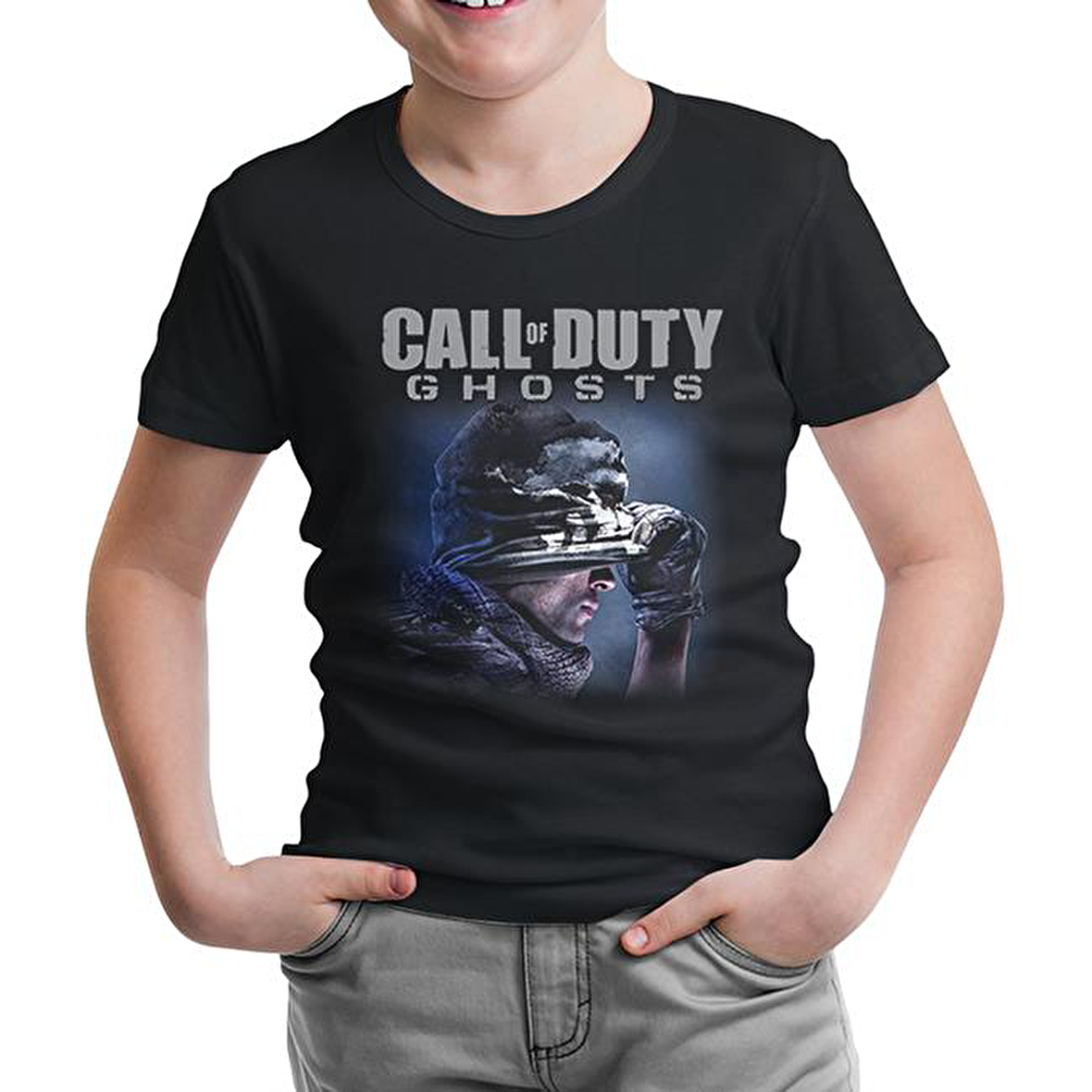 Call of Duty - Ghosts Siyah Çocuk Tshirt