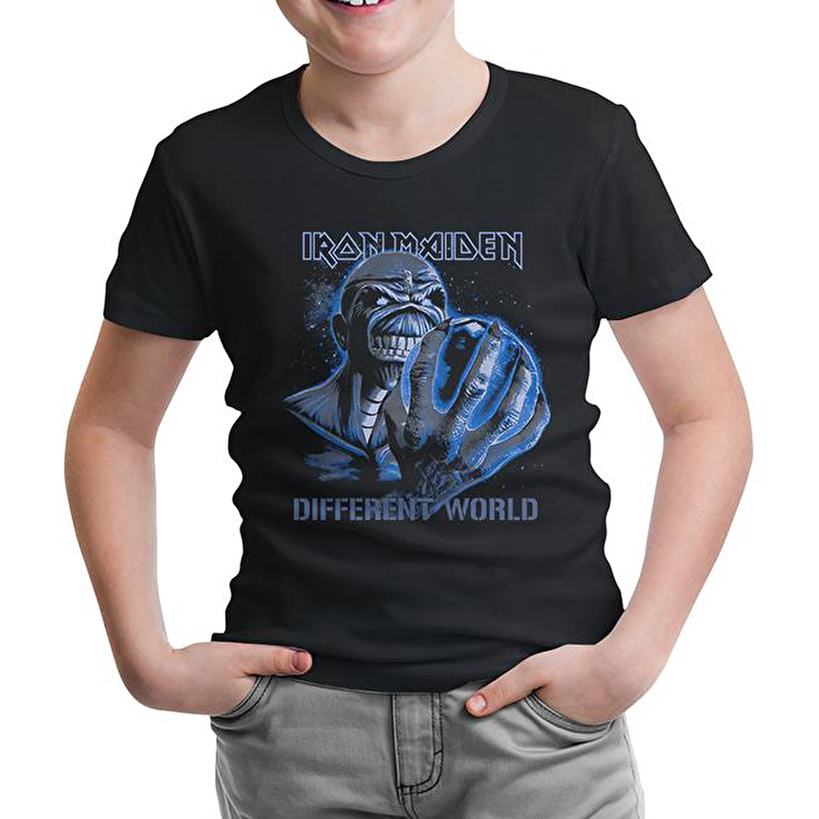 Iron Maiden - Different World Siyah Çocuk Tshirt