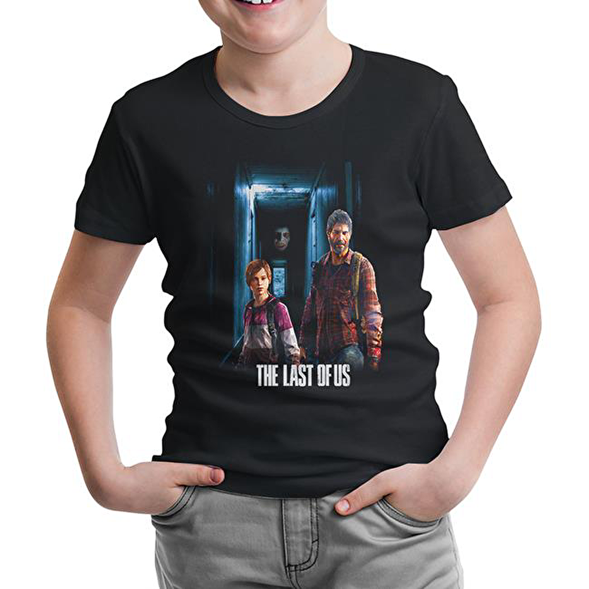 The Last of Us Siyah Çocuk Tshirt