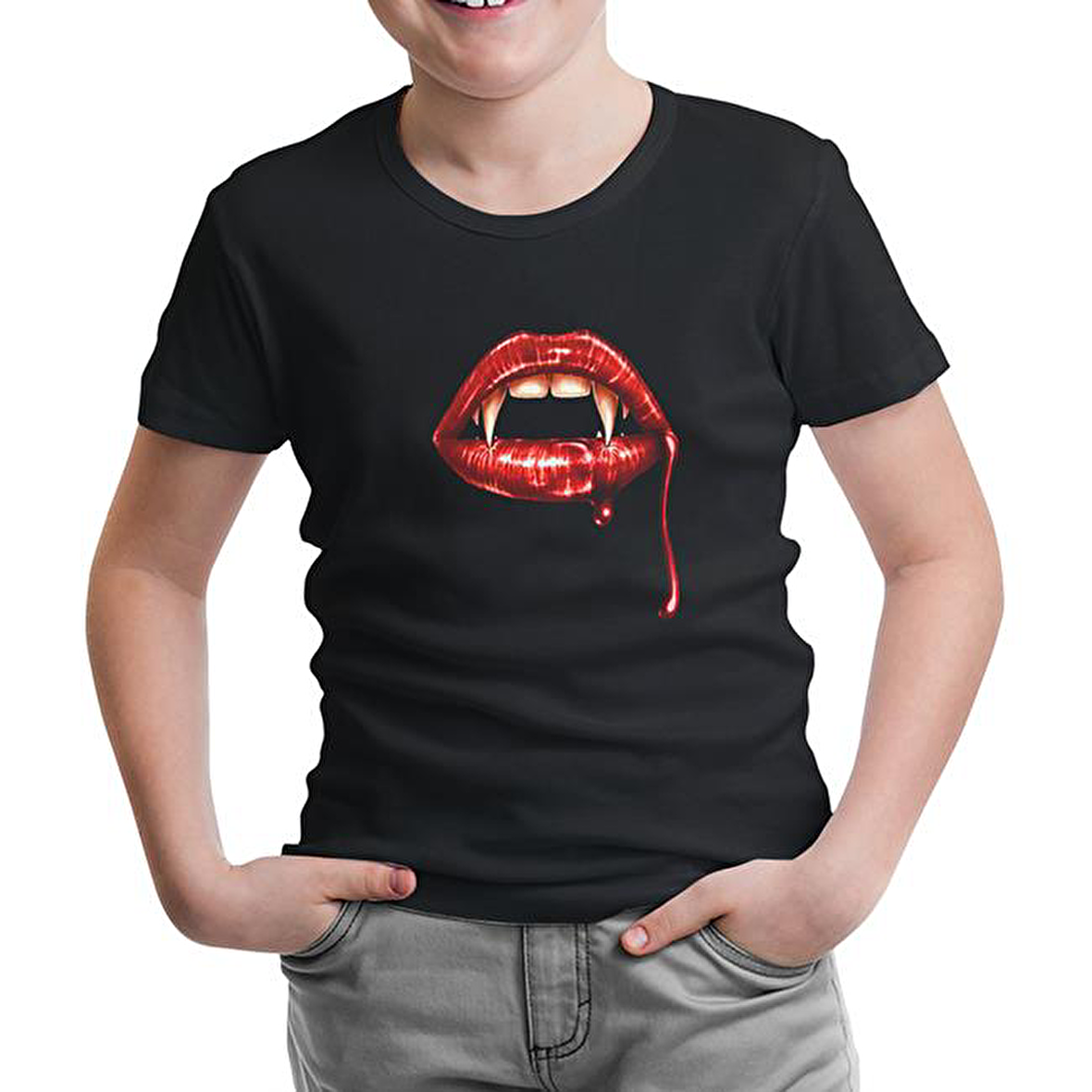 Vampir Siyah Çocuk Tshirt