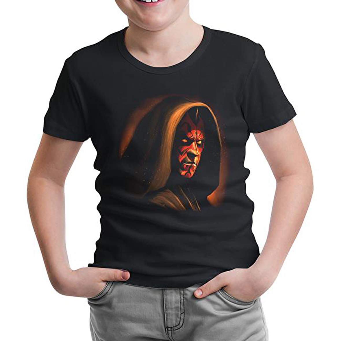 Darth Maul Siyah Çocuk Tshirt