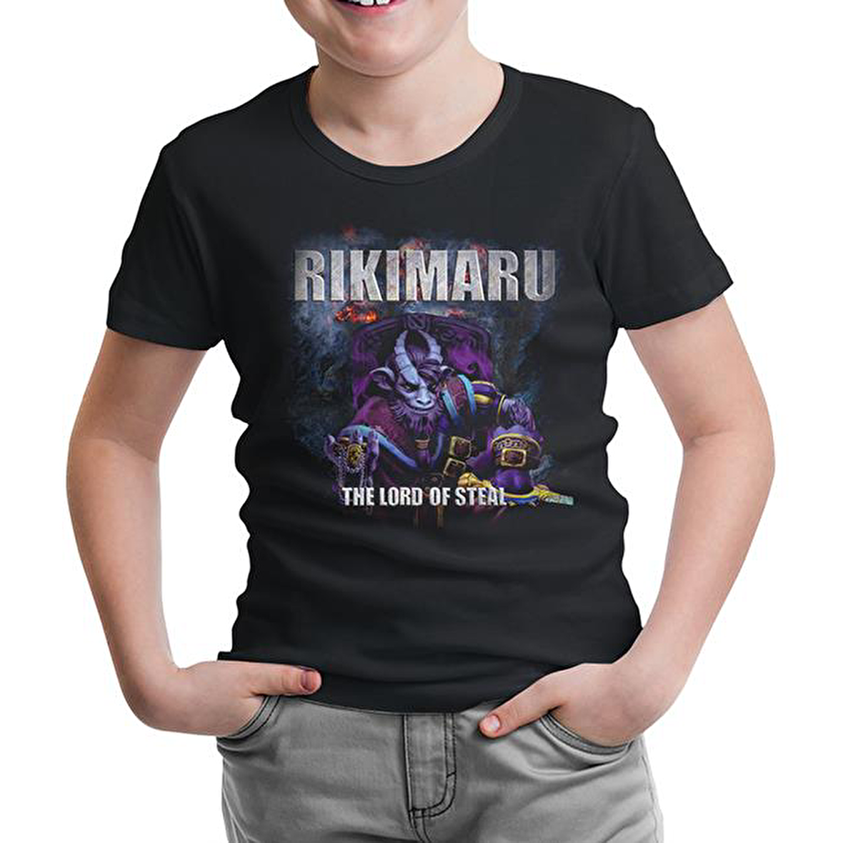 Dota 2 - Rikimaru Siyah Çocuk Tshirt