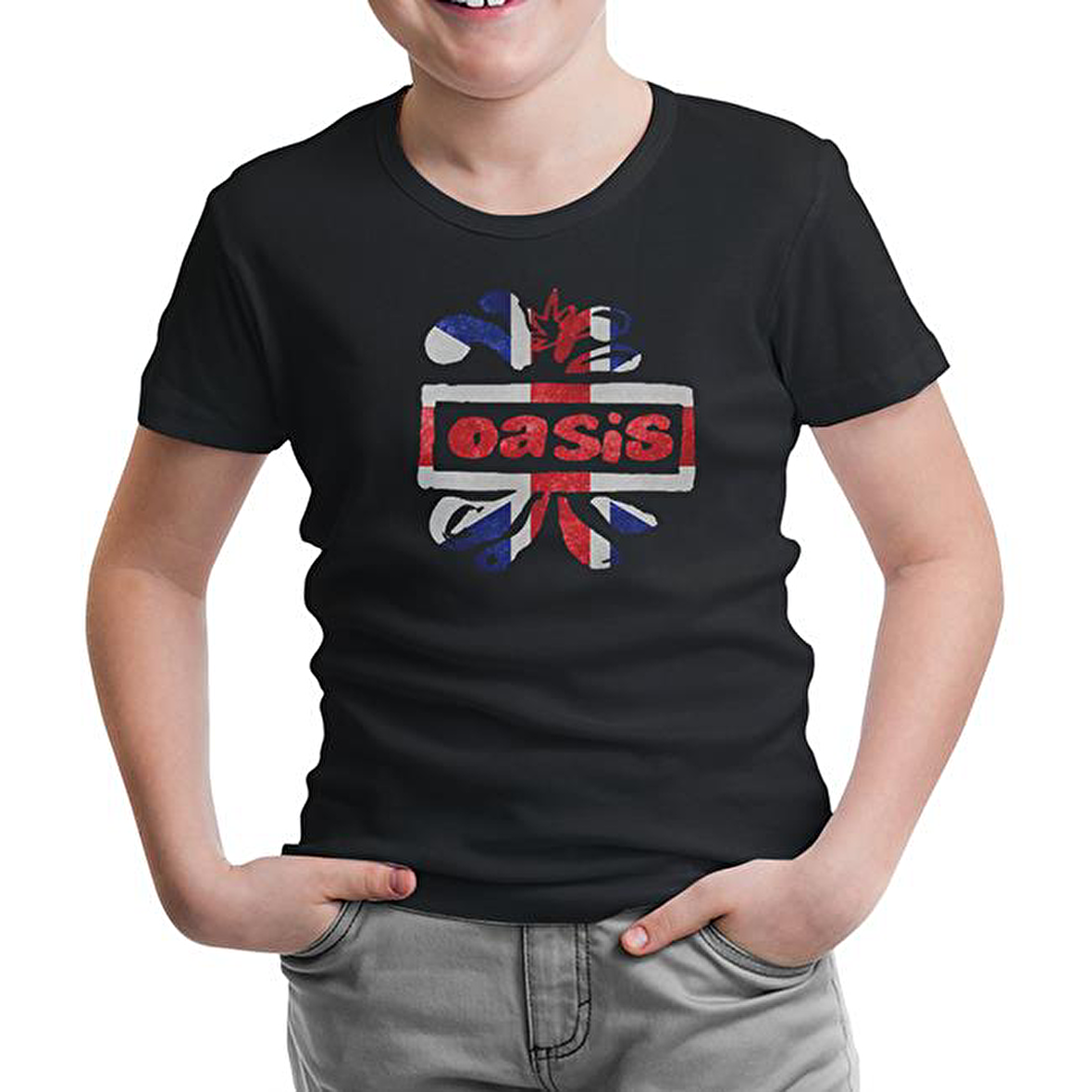 Oasis Logo Siyah Çocuk Tshirt