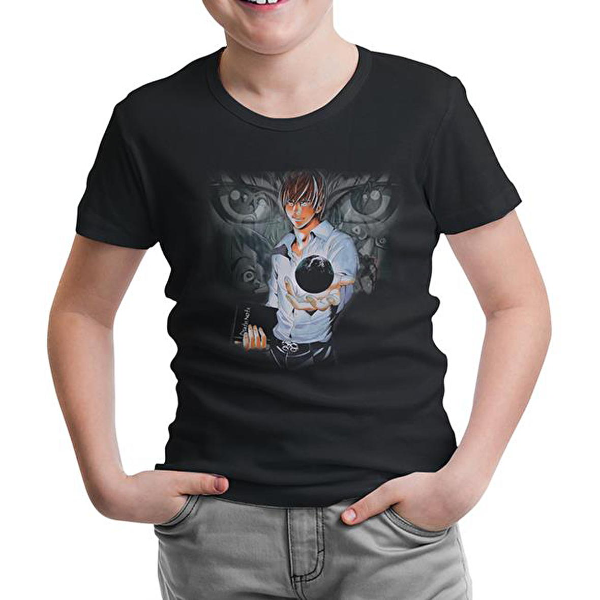 Death Note - 3 Siyah Çocuk Tshirt