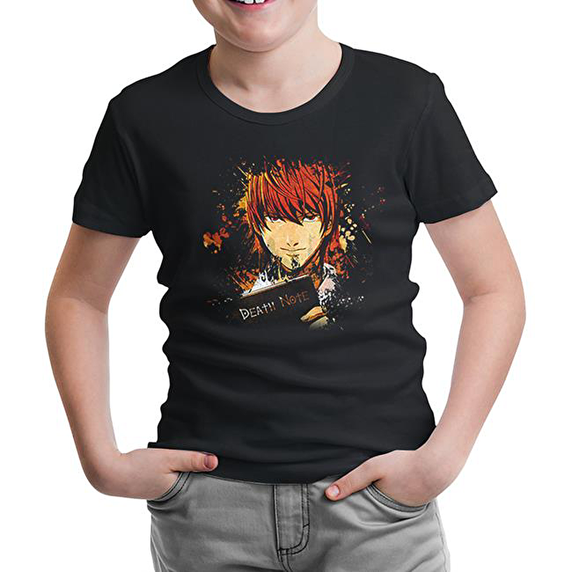 Death Note - The Book Siyah Çocuk Tshirt
