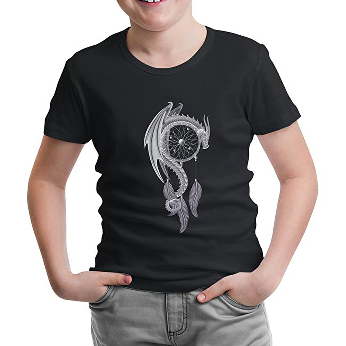 Dreamcatcher - Düş Kapanı Siyah Çocuk Tshirt