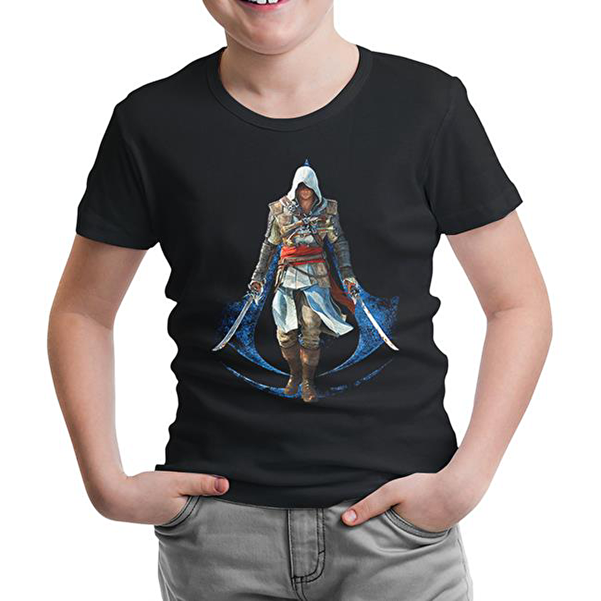 Assassin's Creed 6 Siyah Çocuk Tshirt