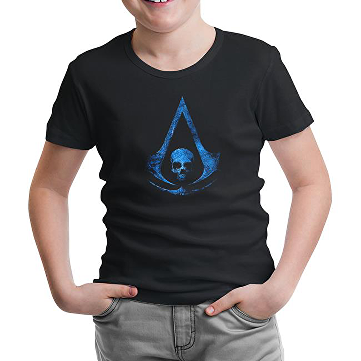 Assassin's Creed 7 Siyah Çocuk Tshirt