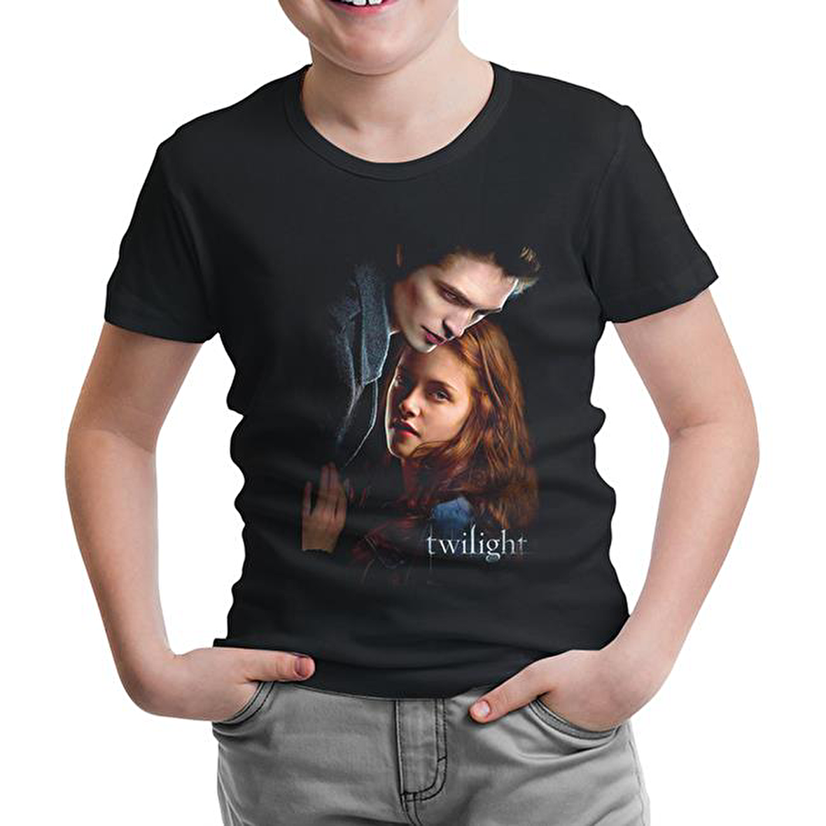 Twilight Siyah Çocuk Tshirt