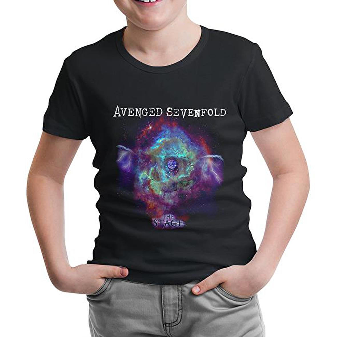 Avenged Sevenfold - Stage Stardust Siyah Çocuk Tshirt