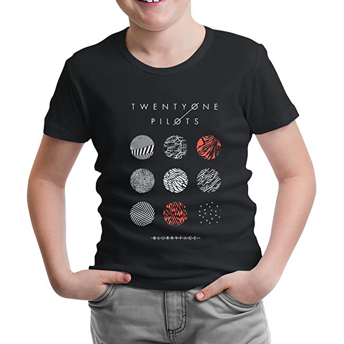 Twenty One Pilots - Blurryface Siyah Çocuk Tshirt