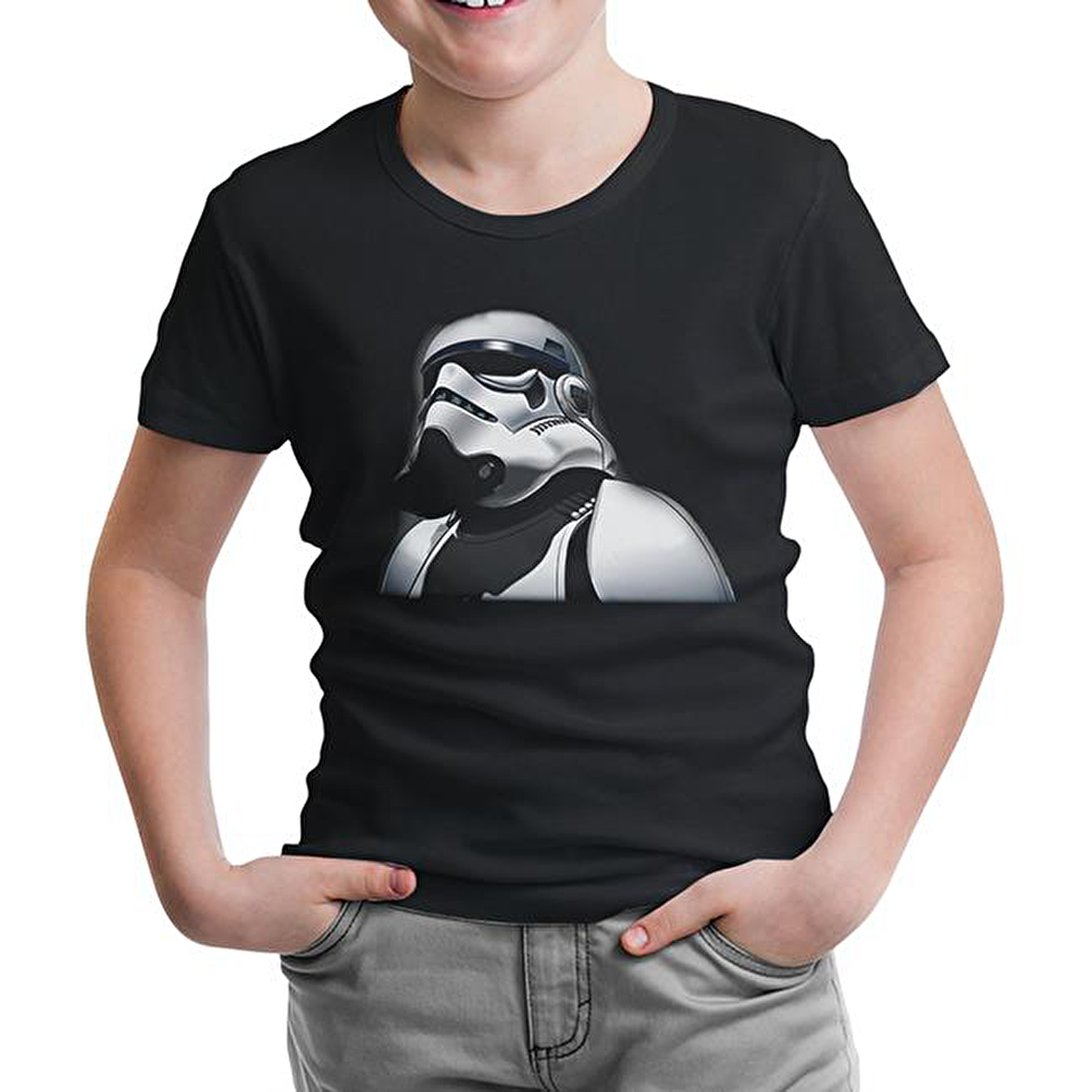 Star Wars - Stormtrooper 2 Siyah Çocuk Tshirt