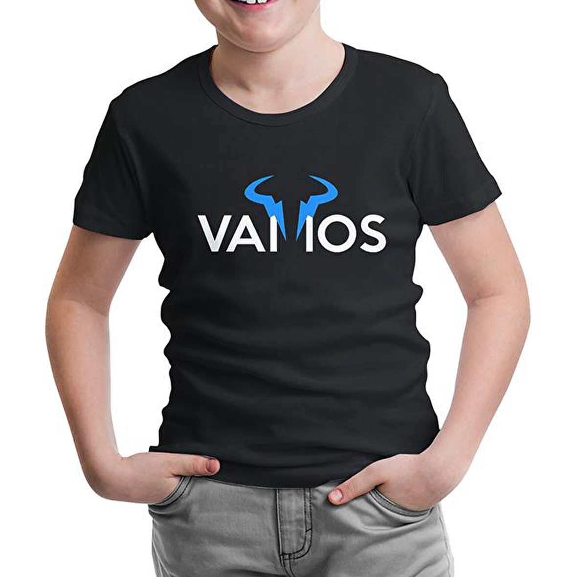 Tenis - Vamos Siyah Çocuk Tshirt