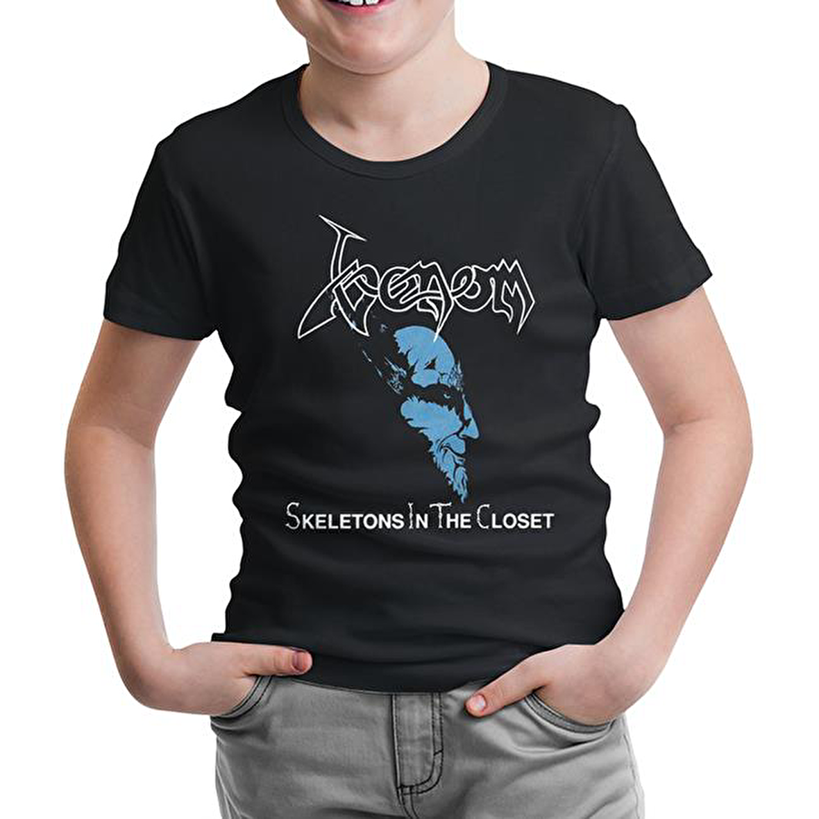 Venom - Skeletons in the Closet Siyah Çocuk Tshirt