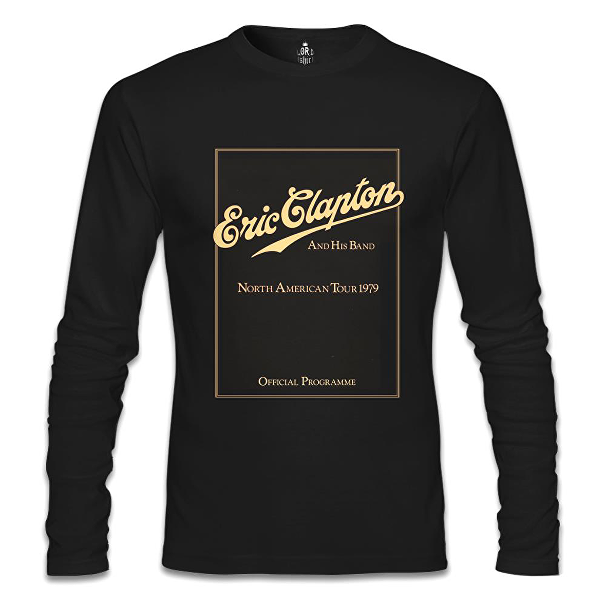 Eric Clapton and His Band Siyah Erkek Sweatshirt