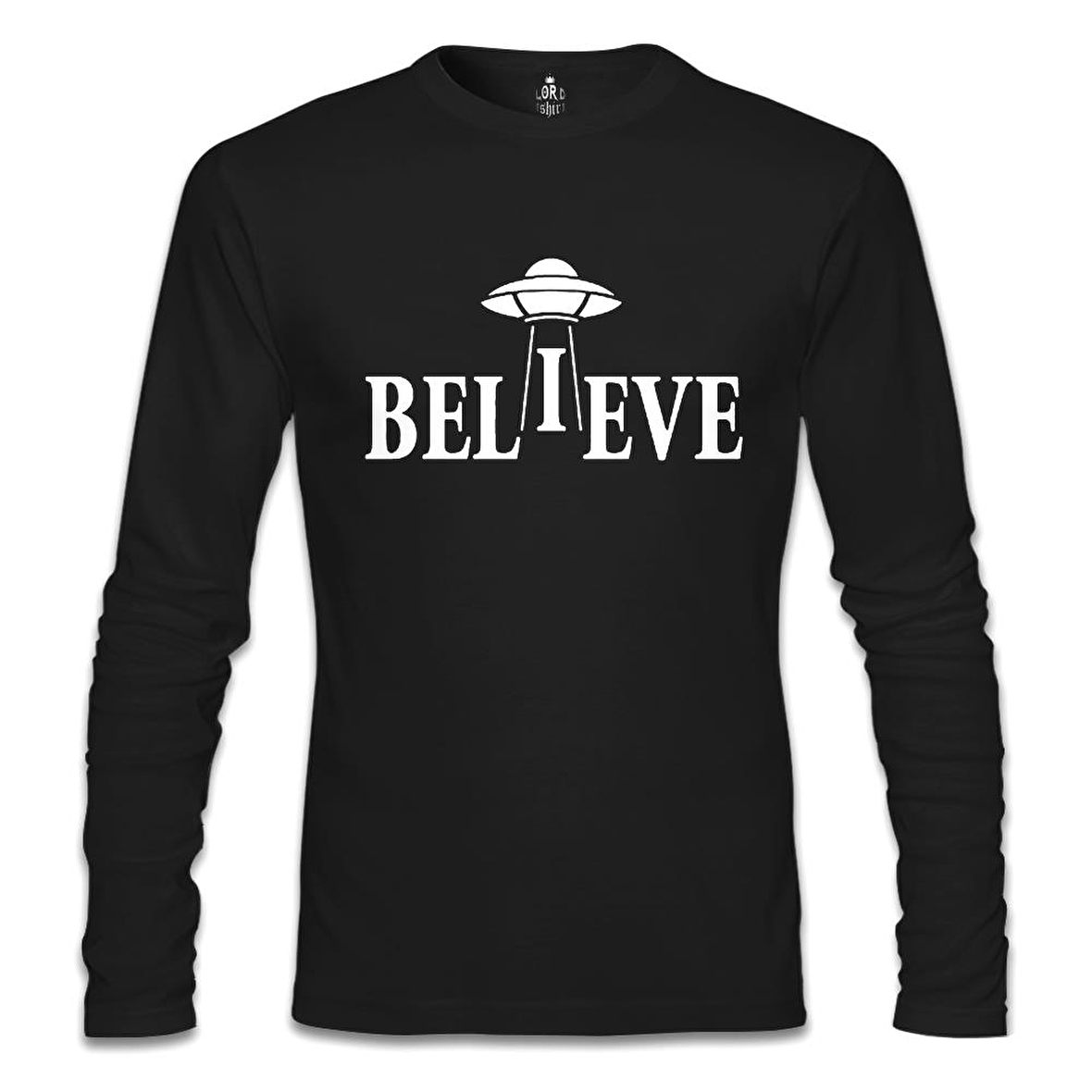 Believe Siyah Erkek Sweatshirt