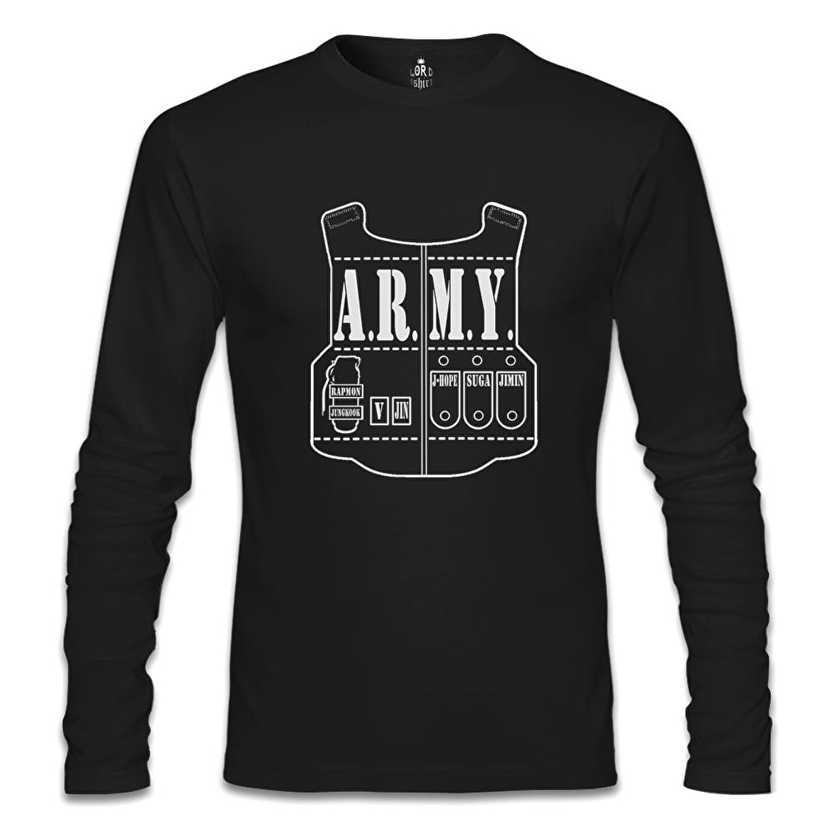 BTS - Army Siyah Erkek Sweatshirt