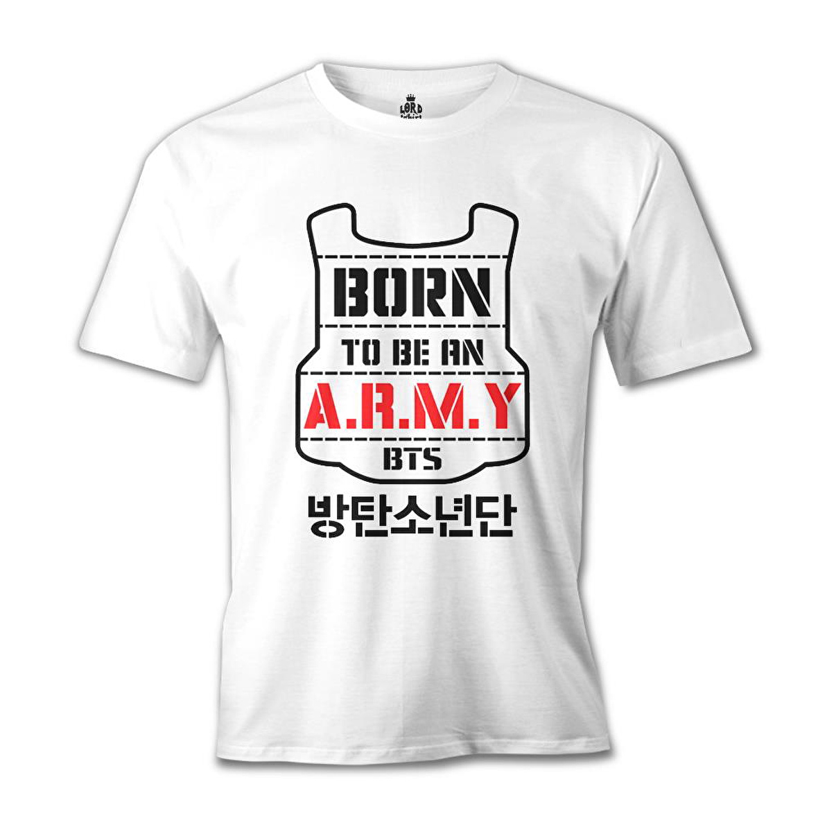 BTS - Born to be an Army Beyaz Erkek Tshirt