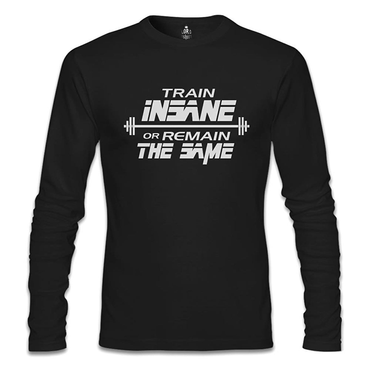 Bodybuilding - Train Insane Siyah Erkek Sweatshirt