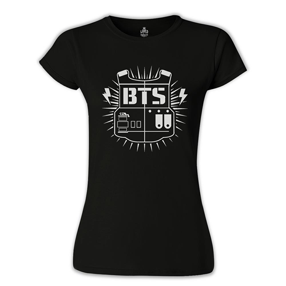 BTS Logo Siyah Bayan Tshirt
