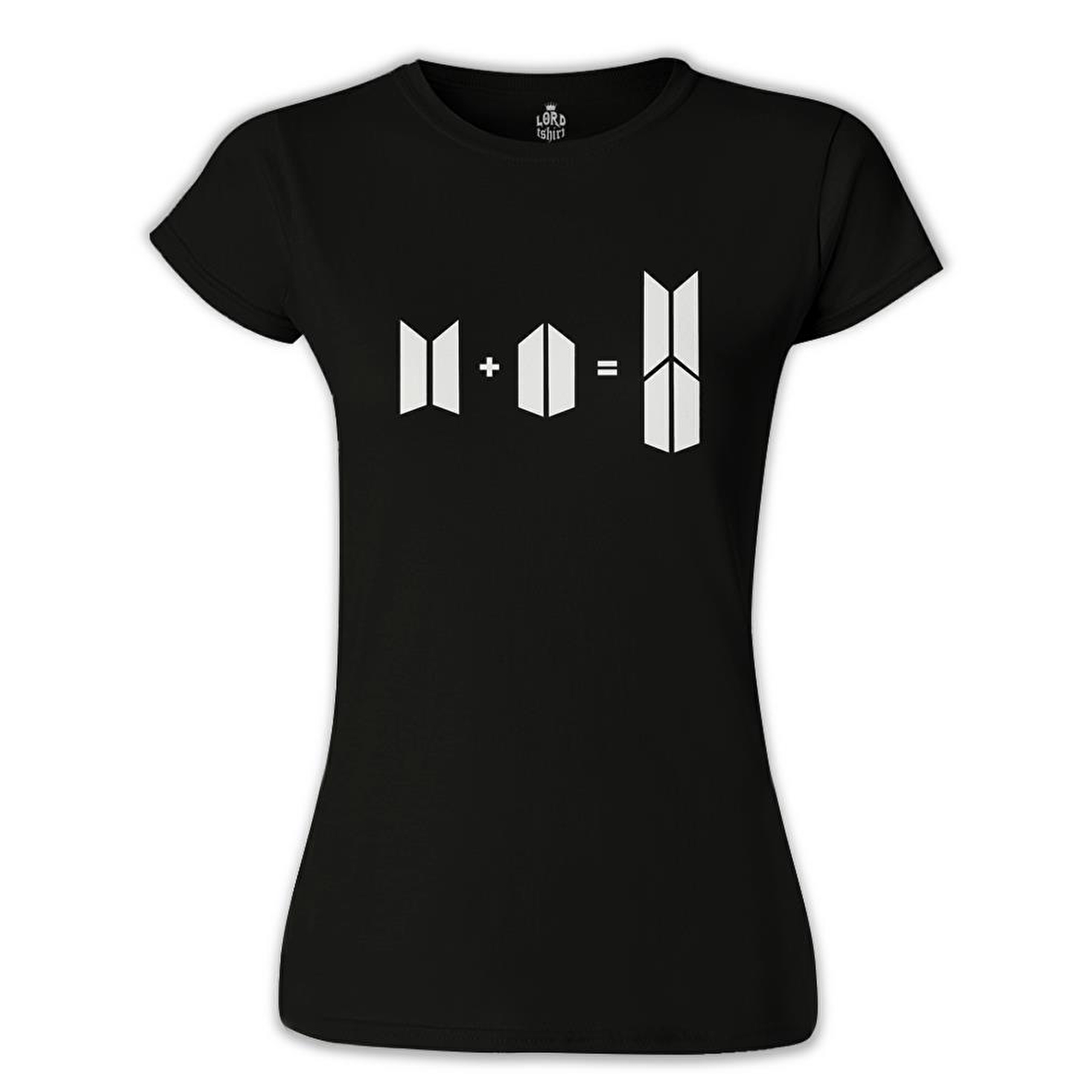 BTS -  Bts + Army Siyah Kadın Tshirt