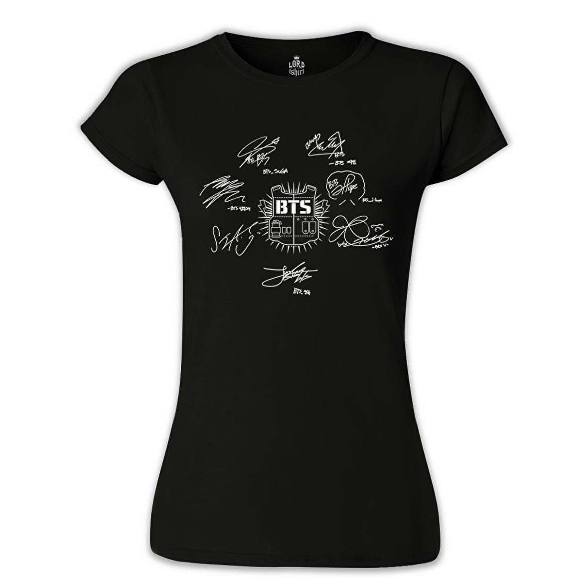 BTS -  Signs Siyah Kadın Tshirt