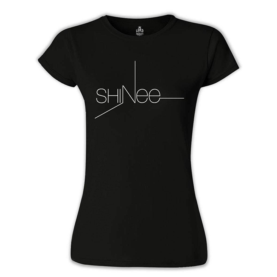 Shinee - Logo Siyah Kadın Tshirt