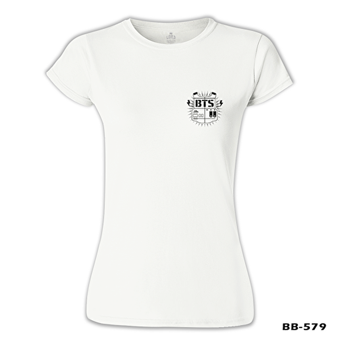 BTS - Suga 93  (Ön-Arka) Beyaz Bayan Tshirt
