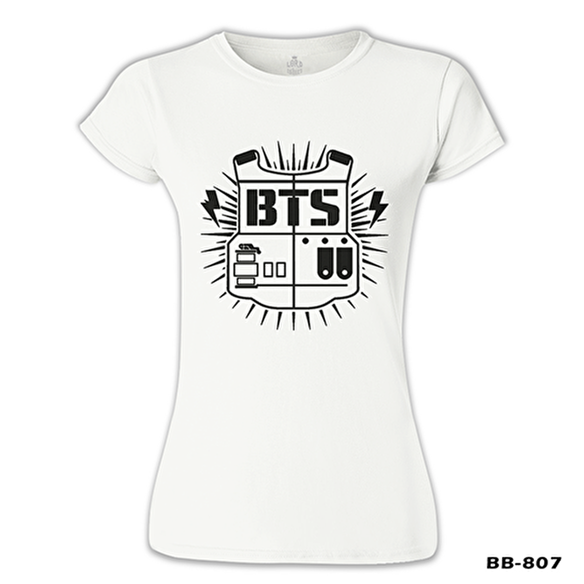 BTS - Logo Beyaz Bayan Tshirt