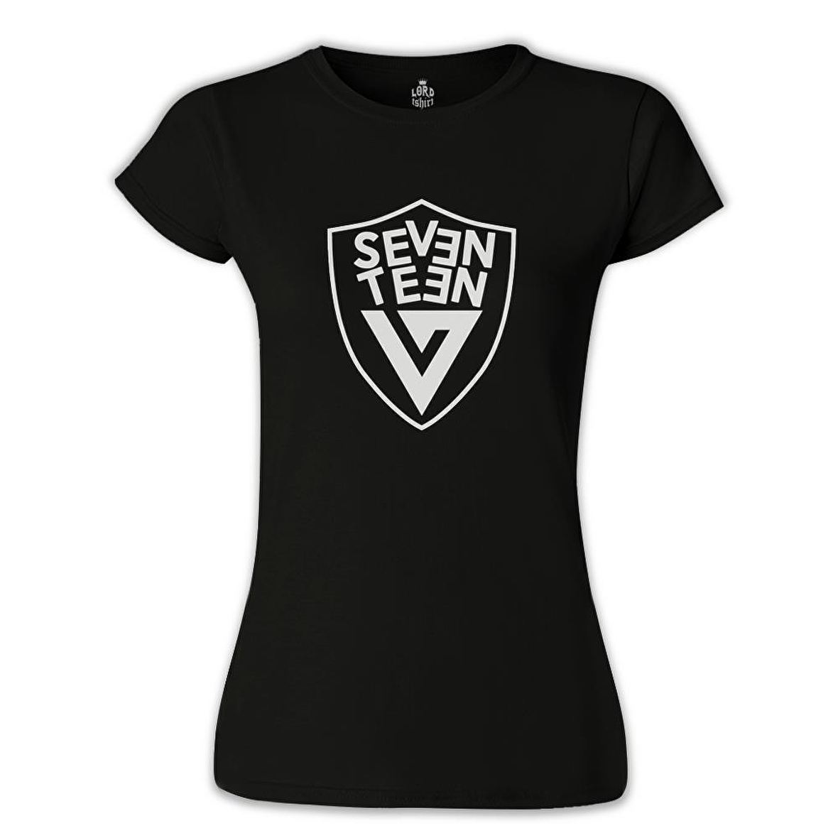 Seventeen - Logo Arma Siyah Kadın Tshirt