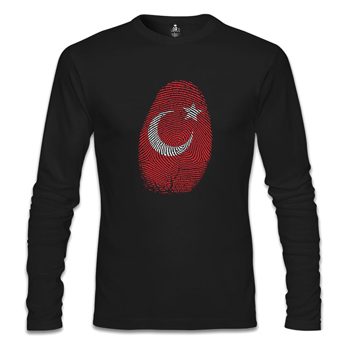 DNA'mızda Var - Ay Yıldız Siyah Erkek Sweatshirt