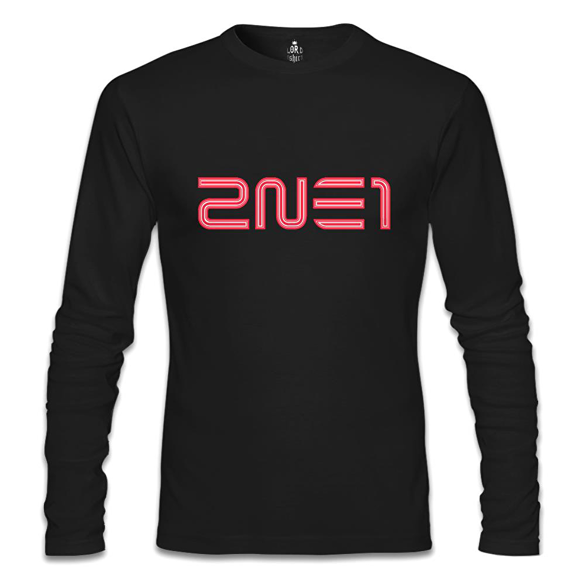 2NE1 - Logo Siyah Erkek Sweatshirt