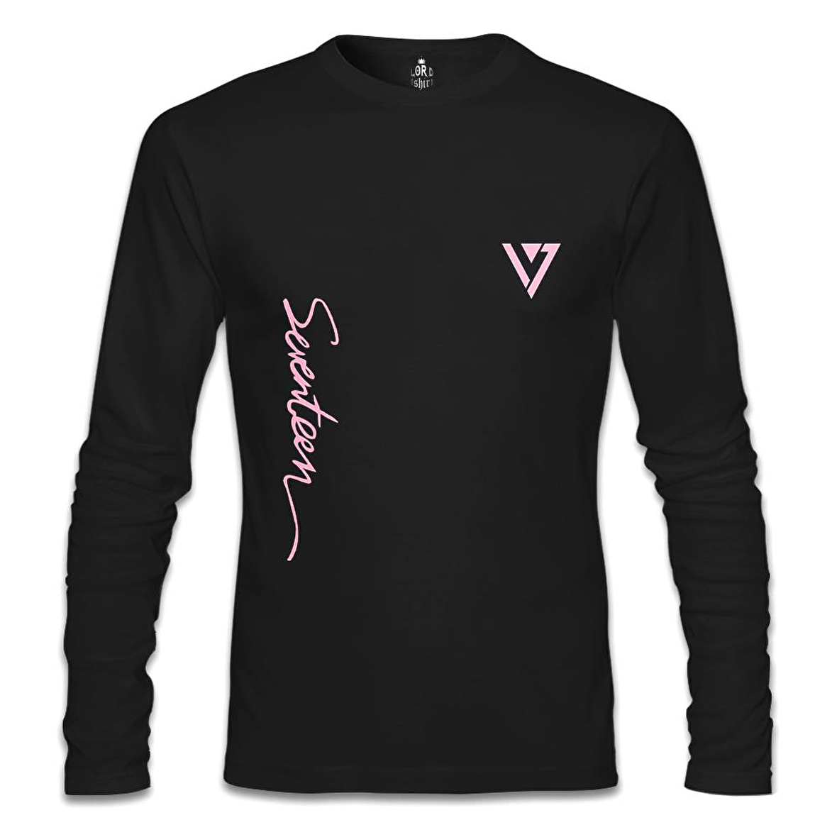 Seventeen - Logo Siyah Erkek Sweatshirt